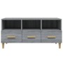 Mobile TV Grigio Sonoma 102x36x50 cm in Legno Multistrato