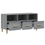 Mobile TV Grigio Sonoma 102x36x50 cm in Legno Multistrato