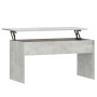 Tavolino Grigio Cemento 102x50,5x52,5 cm in Legno Multistrato