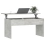 Tavolino Grigio Cemento 102x50,5x52,5 cm in Legno Multistrato