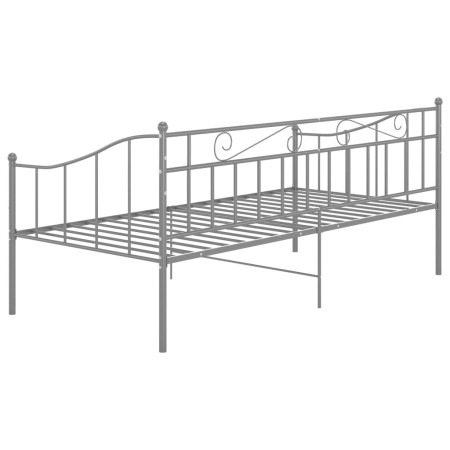 Telaio Divano Letto Grigio in Metallo 90x200 cm