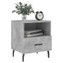 Comodini 2 pz Grigio Cemento 40x35x47,5 cm in Legno Multistrato