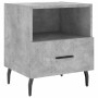 Comodini 2 pz Grigio Cemento 40x35x47,5 cm in Legno Multistrato