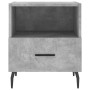 Comodini 2 pz Grigio Cemento 40x35x47,5 cm in Legno Multistrato