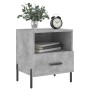 Comodini 2 pz Grigio Cemento 40x35x47,5 cm in Legno Multistrato