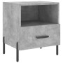 Comodini 2 pz Grigio Cemento 40x35x47,5 cm in Legno Multistrato