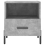 Comodini 2 pz Grigio Cemento 40x35x47,5 cm in Legno Multistrato