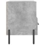 Comodini 2 pz Grigio Cemento 40x35x47,5 cm in Legno Multistrato