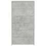 Credenza 6 Cassetti Grigio Cemento 50x34x96cm Legno Multistrato