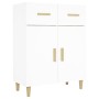 Credenza Bianca 69,5x34x89 cm in Legno Multistrato