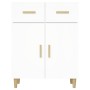 Credenza Bianca 69,5x34x89 cm in Legno Multistrato