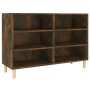 Credenza Rovere Fumo 103,5x35x70 cm in Legno Multistrato