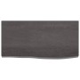 Ripiano Marrone Scuro 60x30x(2-4) cm Massello Rovere Trattato