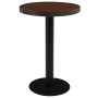 Tavolo da Bistrot Marrone Scuro 60 cm in MDF