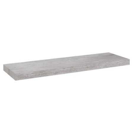 Scaffali a Parete 4 pz Grigio Cemento 80x23,5x3,8 cm in MDF