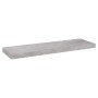 Scaffali a Parete 4 pz Grigio Cemento 80x23,5x3,8 cm in MDF