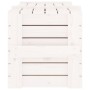 Contenitore Portaoggetti Bianco 91x40,5x42 cm Massello di Pino