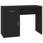 Scrivania Cassetto Nero 100x40x73cm Legno Multistrato