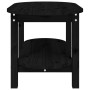 Tavolino da Salotto Nero 80x45x45 cm in Legno Massello di Pino