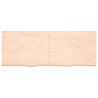 Piano per Tavolo 160x60x(2-4)cm in Rovere Massello Non Trattato