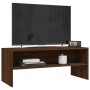 Mobile Porta TV Rovere Marrone 100x40x40cm in Legno Multistrato