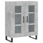 Credenza Grigio Cemento 69,5x34x90 cm in Legno Multistrato