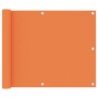 Paravento Balcone Arancione 75x600 cm in Tessuto Oxford