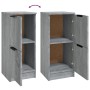 Credenze 2 pz Grigio Sonoma 30x30x70 cm in Legno Multistrato