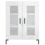 Credenza 69,5x34x90 cm in Legno Multistrato Bianco Lucido