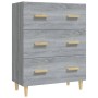 Credenza Grigio Sonoma 70x34x90 cm in Legno Multistrato