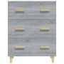 Credenza Grigio Sonoma 70x34x90 cm in Legno Multistrato