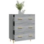 Credenza Grigio Sonoma 70x34x90 cm in Legno Multistrato