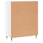 Credenza 69,5x34x90 cm in Legno Multistrato Bianco Lucido