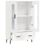 Credenza Bianco Lucido 69,5x31x115 cm in Legno Multistrato