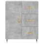 Credenza Grigio Cemento 69,5x34x90 cm in Legno Multistrato