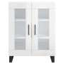 Credenza 69,5x34x90 cm in Legno Multistrato Bianco Lucido