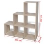 Libreria Scalare / Scaffale Espositore 107 cm Rovere