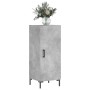 Credenza Grigio Cemento 34,5x34x90 cm in Legno Multistrato