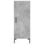 Credenza Grigio Cemento 34,5x34x90 cm in Legno Multistrato