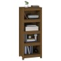 Libreria Marrone Miele 50x35x125,5 cm in Legno Massello di Pino