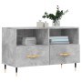 Mobile per TV Grigio Cemento 80x36x50 cm Legno Multistrato