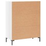 Credenza 69,5x34x90 cm in Legno Multistrato Bianco Lucido
