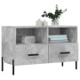 Mobile per TV Grigio Cemento 80x36x50 cm Legno Multistrato