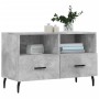 Mobile per TV Grigio Cemento 80x36x50 cm Legno Multistrato