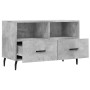 Mobile per TV Grigio Cemento 80x36x50 cm Legno Multistrato