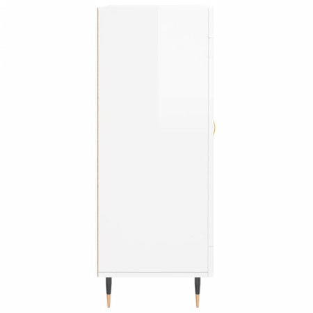 Credenza 69,5x34x90 cm in Legno Multistrato Bianco Lucido