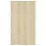 Paravento per Balcone Beige 140x240 cm in Tessuto Oxford