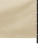 Paravento per Balcone Beige 140x240 cm in Tessuto Oxford