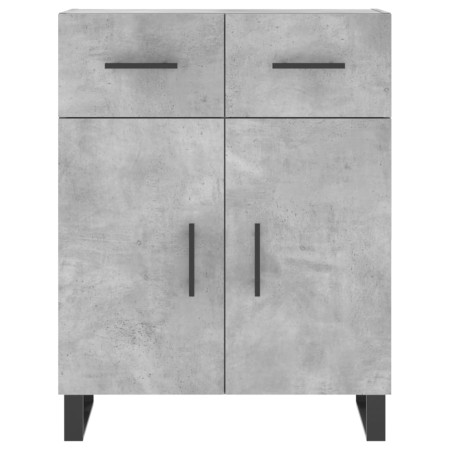 Credenza Grigio Cemento 69,5x34x90 cm in Legno Multistrato