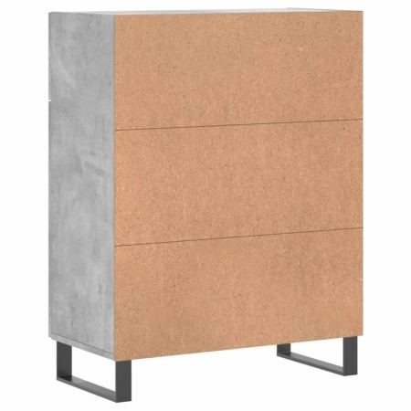 Credenza Grigio Cemento 69,5x34x90 cm in Legno Multistrato